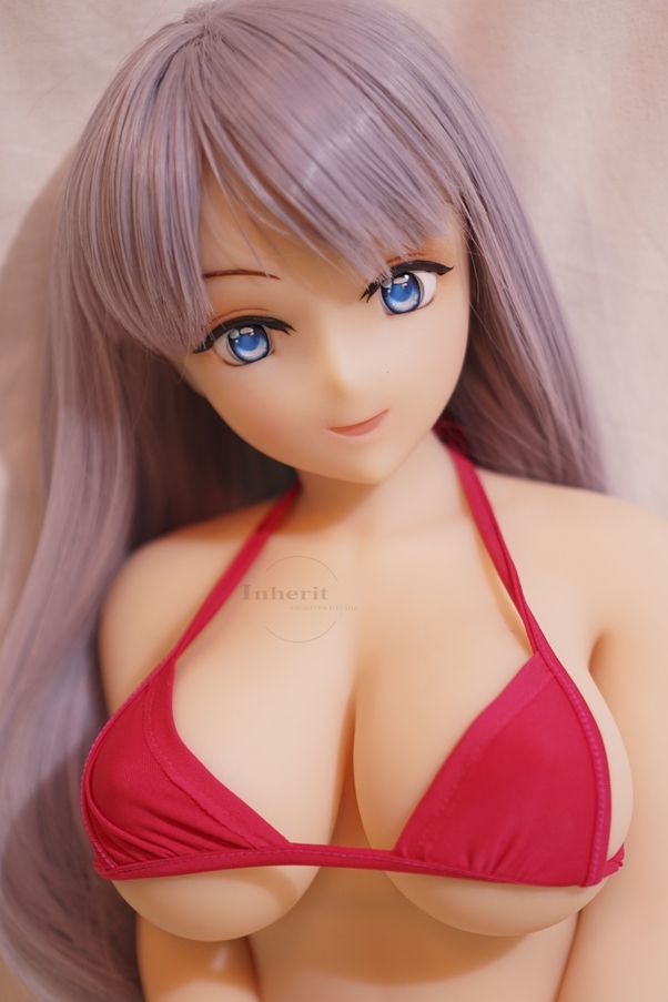 80cm G Cup Occhi Grigi Petite Seno Piccolo Bambola del Sesso Anime Galleria 3