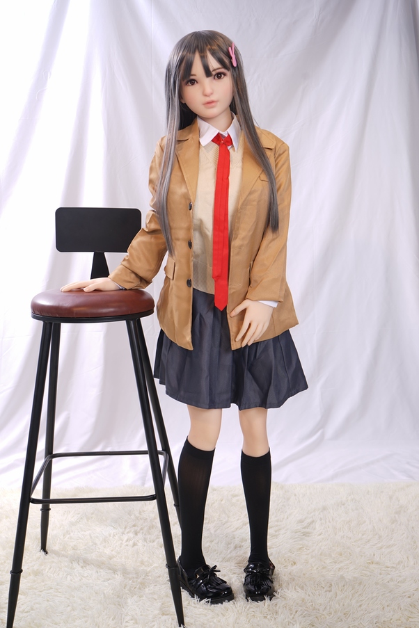 80cm G Cup Occhi Grigi Seno Piccolo Nero Bambola del Sesso Anime Galleria 2