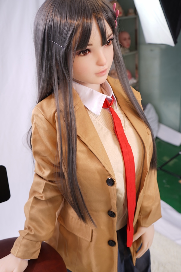 80cm G Cup Atletica Occhi Grigi Nero Bambola del Sesso Anime Galleria 6