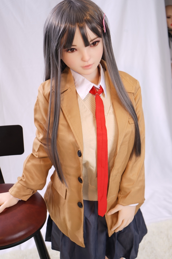 80cm G Cup Nero Thin Lips Seno Piccolo Bambola del Sesso Anime Vista Dettaglio 1