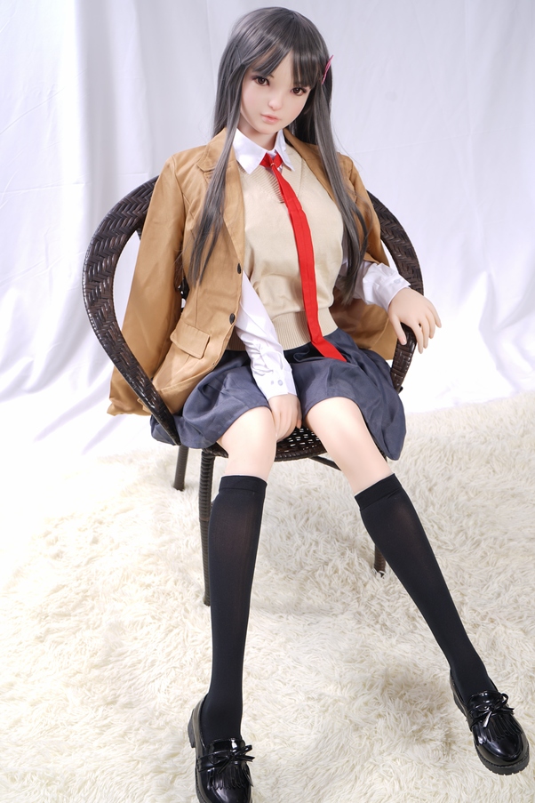 80cm G Cup Thin Lips Nero Seno Piccolo Bambola del Sesso Anime Vista Dettaglio 6