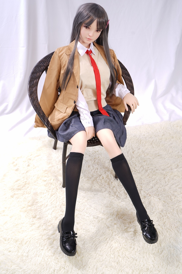 80cm G Cup Nero Seno Piccolo Atletica Bambola del Sesso Anime Vista Dettaglio 7