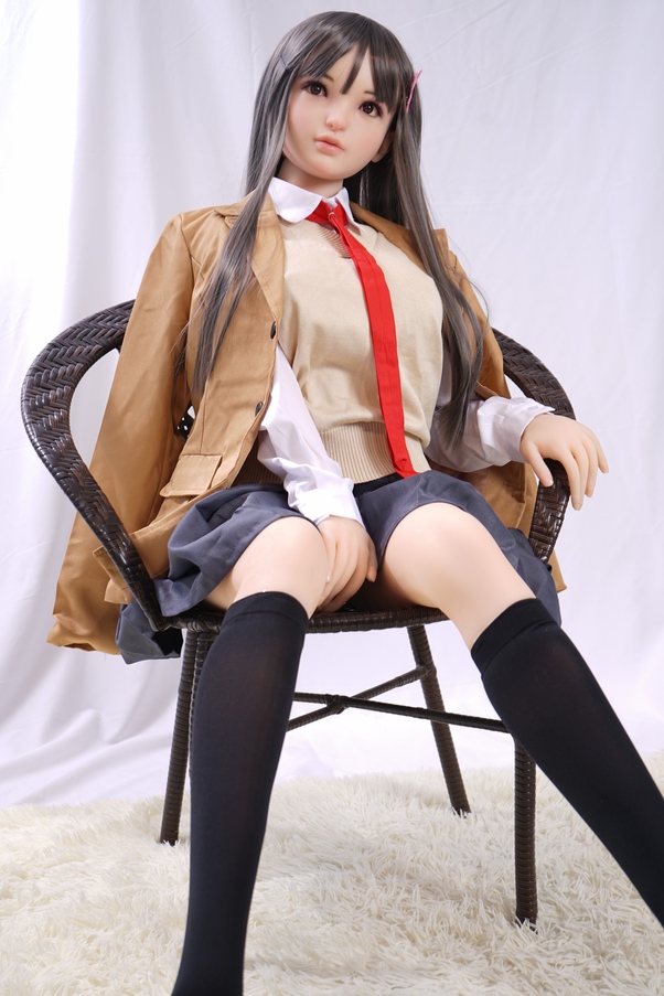 80cm G Cup Seno Piccolo Occhi Grigi Atletica Bambola del Sesso Anime Vista Dettaglio 11