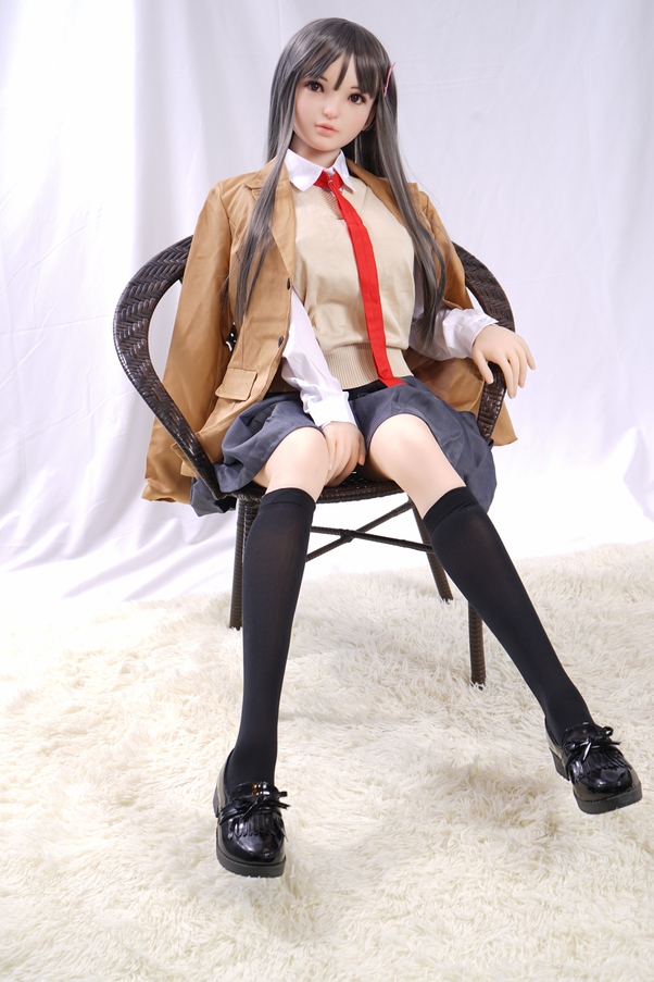 80cm G Cup Nero Thin Lips Seno Piccolo Bambola del Sesso Anime Vista Dettaglio 12