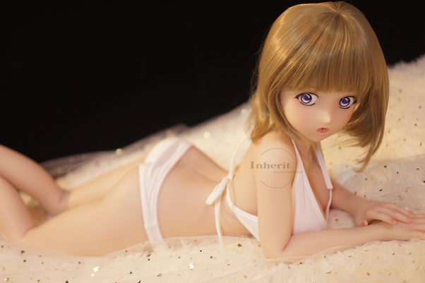 80cm G Cup Occhi Ambra Labbra Lucide Petite Bambola del Sesso Anime Vista Dettaglio 7