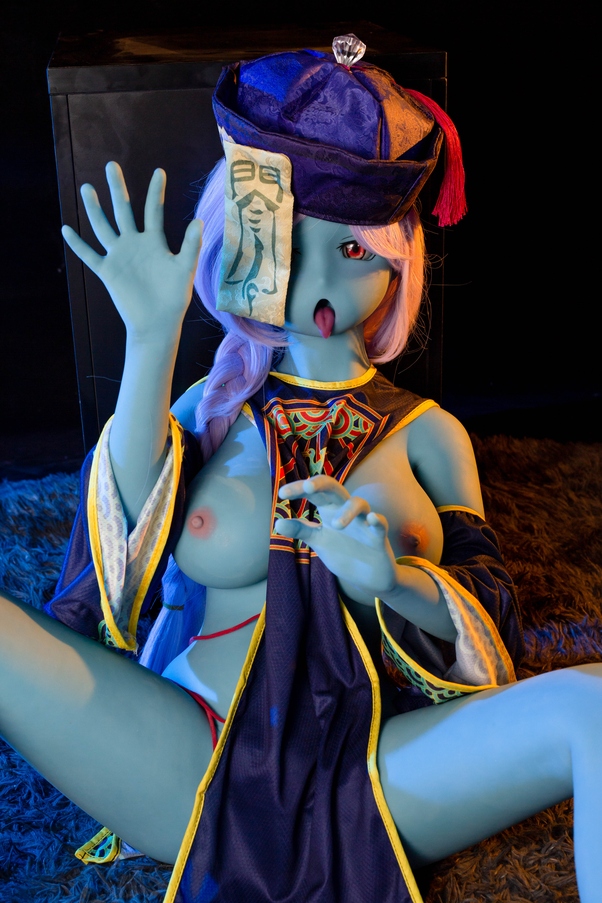 80cm B Cup Thin Lips Occhi Azzurri Voluttuosa Bambola del Sesso Anime Galleria 5