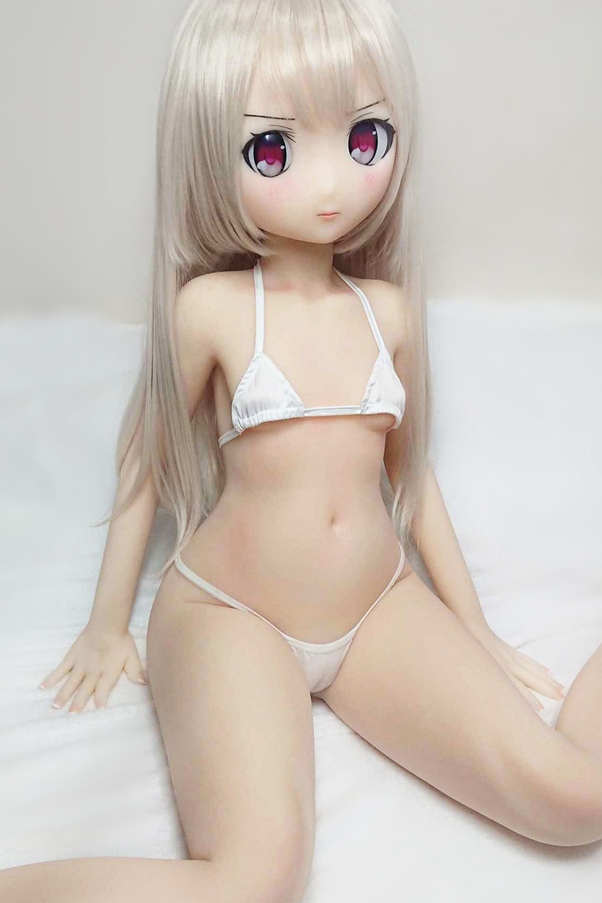135cm A Cup Occhi Grigi Bianco Petite Bambola del Sesso Anime Vista Dettaglio 3