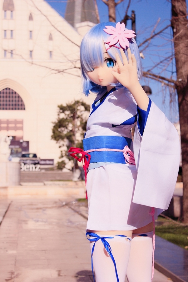 135cm A Cup Bianco Occhi Azzurri Thin Lips Bambola del Sesso Anime Galleria 2