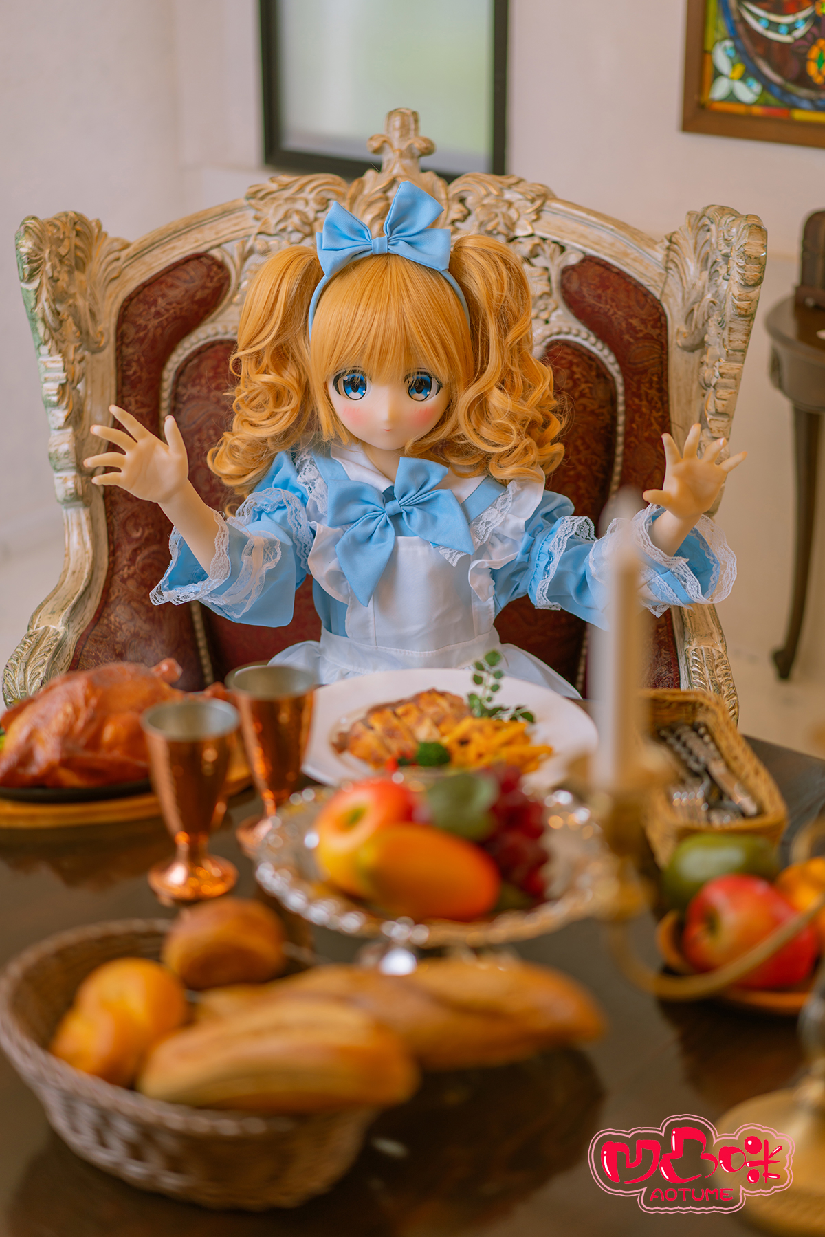 135cm A Cup Bionda Thin Lips Occhi Azzurri Bambola del Sesso Anime Galleria 4