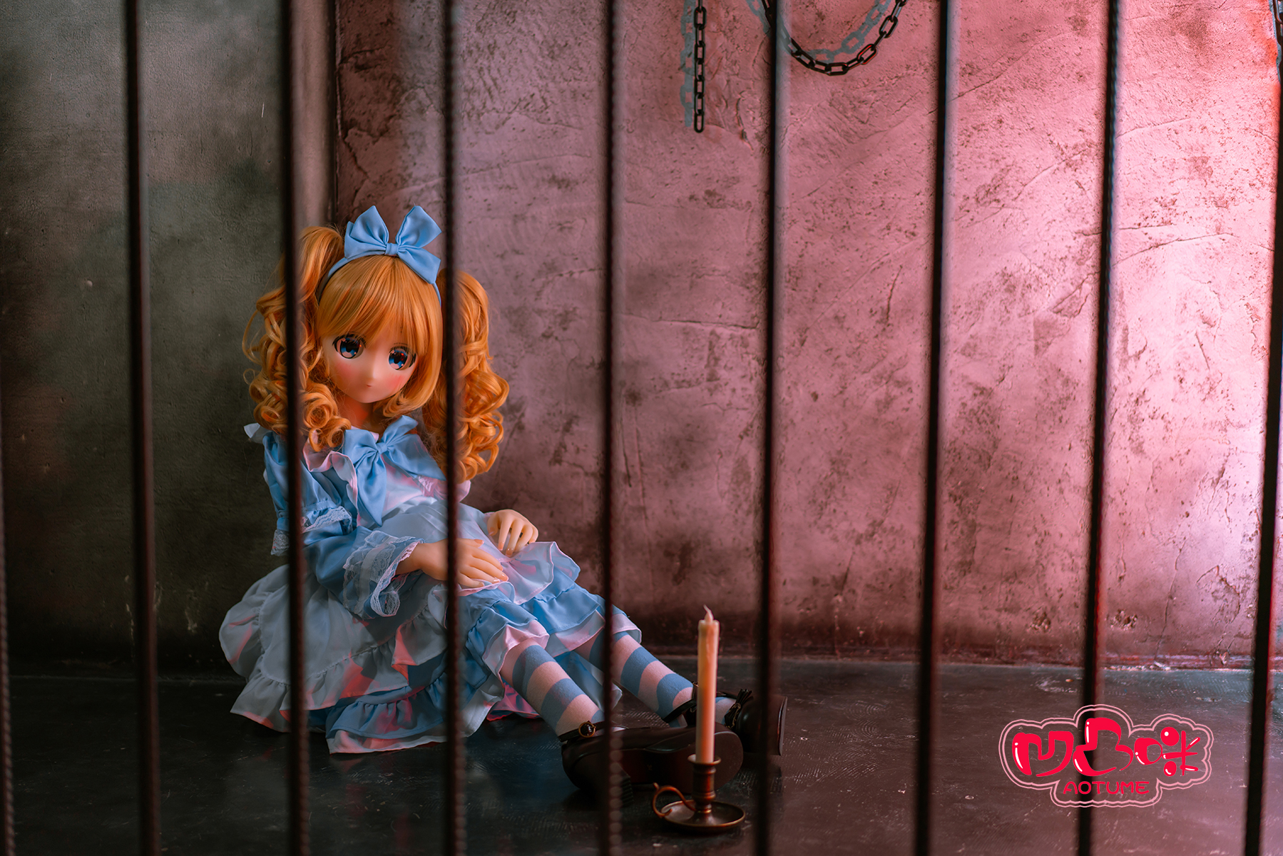 135cm A Cup Thin Lips Occhi Azzurri Petite Bambola del Sesso Anime Vista Dettaglio 6