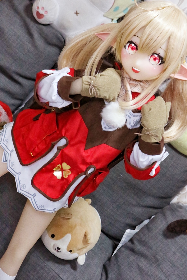 135cm A Cup Seno Piccolo Occhi Grigi Bionda Bambola del Sesso Anime Galleria 2