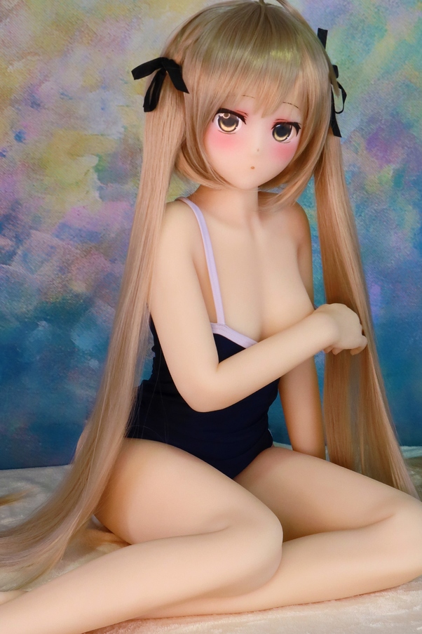 145cm B Cup Occhi Grigi Bionda Seno Piccolo Bambola del Sesso Anime Vista Dettaglio 4