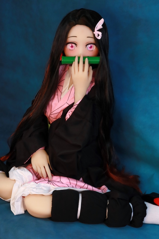 145cm B Cup Seno Medio Rosa Occhi Verdi Bambola del Sesso Anime Vista Dettaglio 1