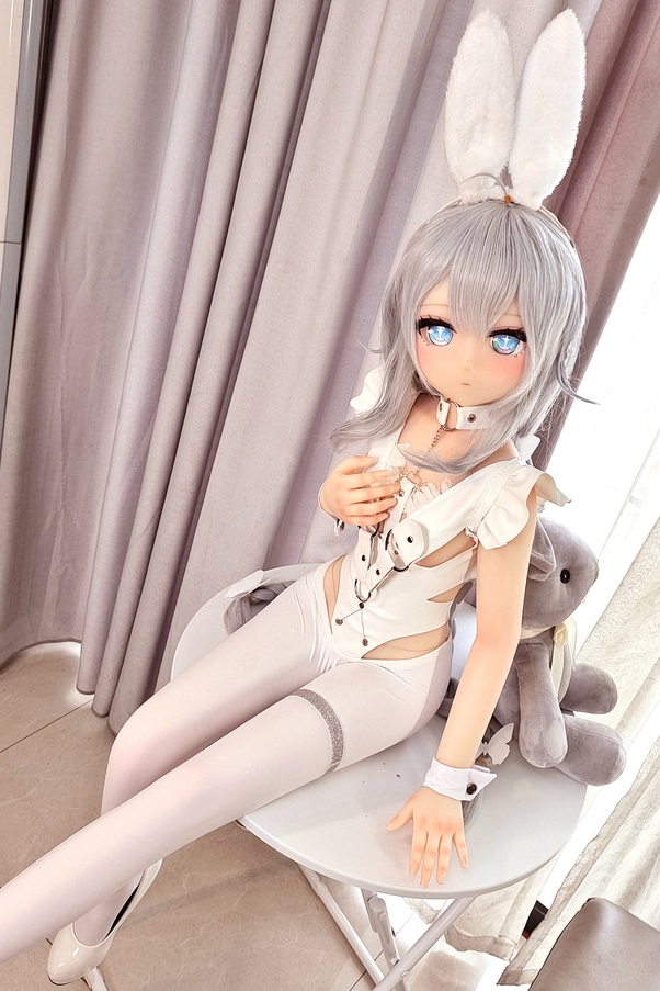 135cm A Cup Occhi Azzurri Petite Seno Piccolo Bambola del Sesso Anime Vista Dettaglio 3