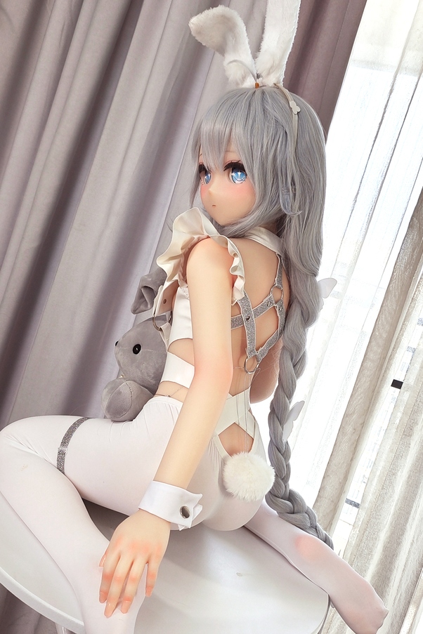 135cm A Cup Petite Occhi Azzurri Bianco Bambola del Sesso Anime Vista Dettaglio 4