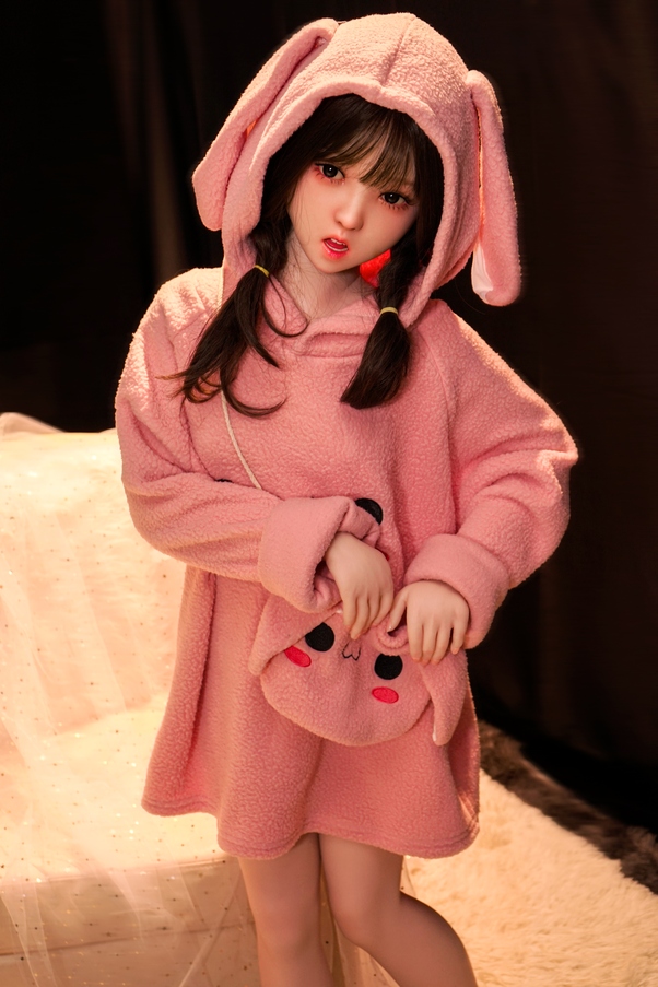 132cm A Cup Nero Seno Piccolo Thin Lips Bambola del Sesso Anime Galleria 4