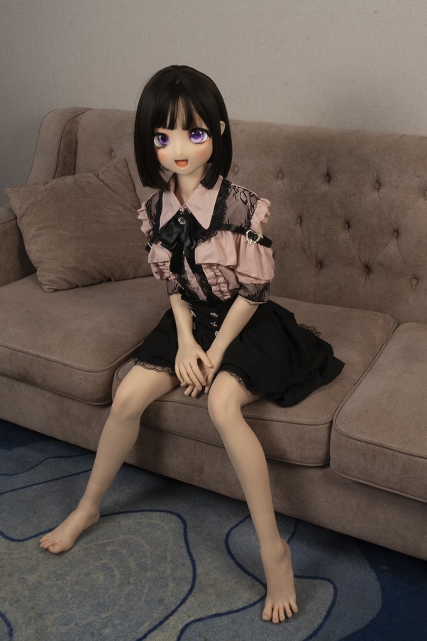 132cm A Cup Thin Lips Petite Nero Bambola del Sesso Anime Galleria 3