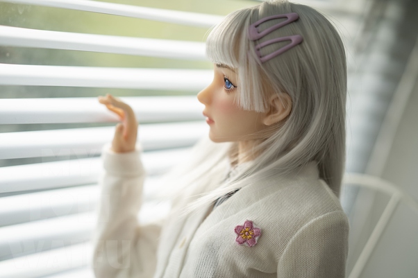 60cm B Cup Petite Breasts Bianco Mini Bambola del Sesso Vista Dettaglio 12