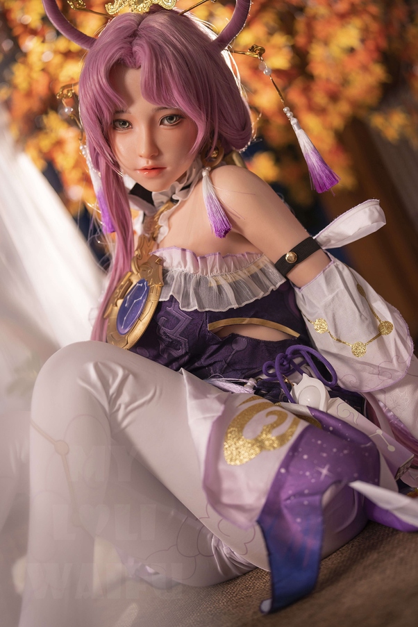 145cm B Cup Rosa Seno Piccolo Occhi Ambra Bambola del Sesso Realistica Galleria 4