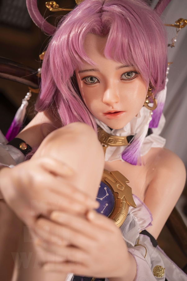 145cm B Cup Rosa Occhi Ambra Seno Piccolo Bambola del Sesso Realistica Galleria 6