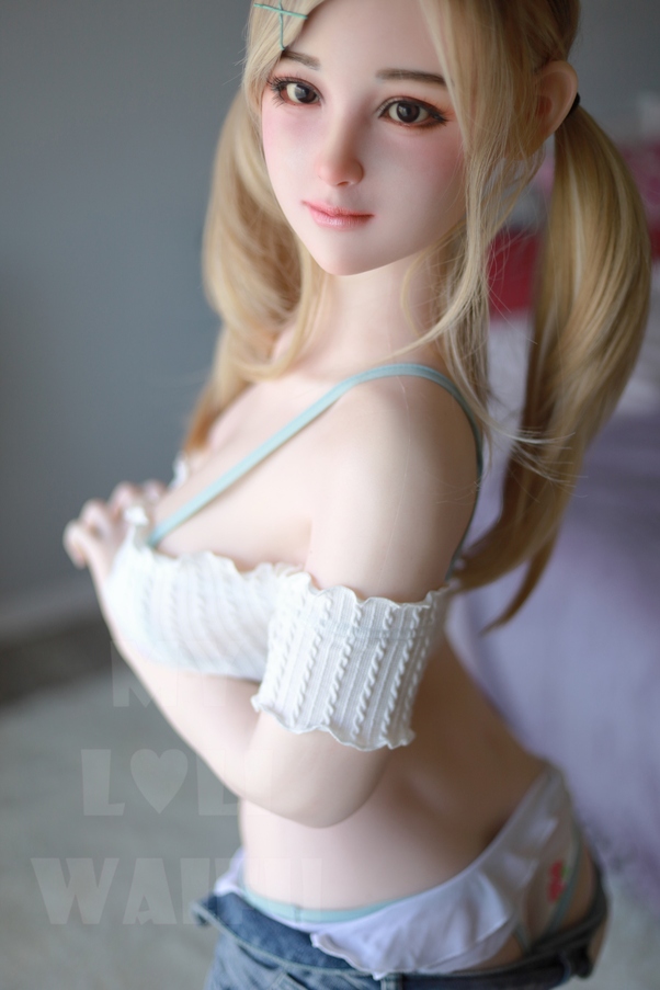 145cm B Cup Petite Breasts Occhi Azzurri Bambola del Sesso Realistica Galleria 3