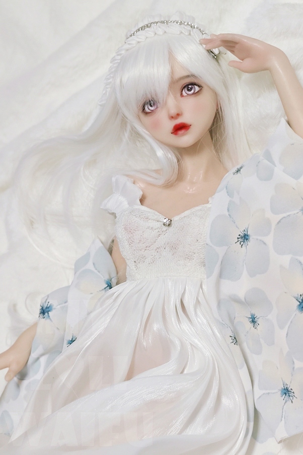 60cm B Cup Voluttuosa Seno Medio Occhi Ambra Mini Bambola del Sesso Galleria 6