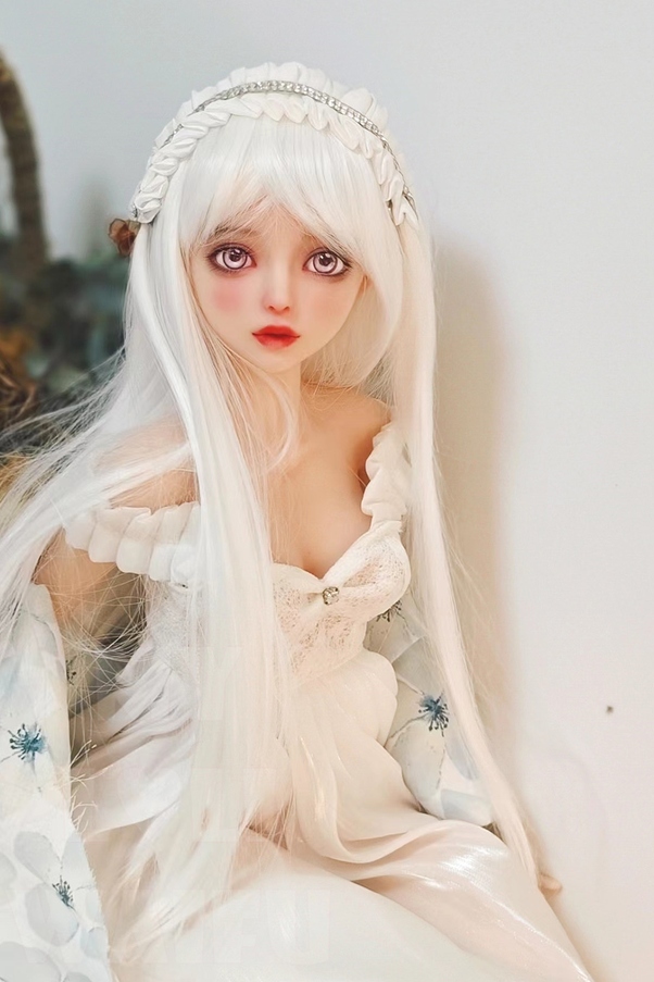 60cm B Cup Thin Lips Occhi Ambra Voluttuosa Mini Bambola del Sesso Vista Dettaglio 9