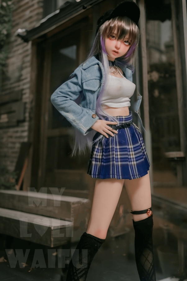 60cm B Cup Petite Seno Piccolo Thin Lips Mini Bambola del Sesso Galleria 5