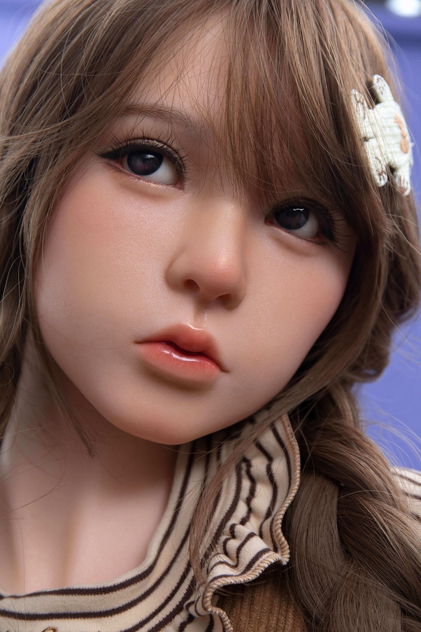 148cm B Cup Thin Lips Occhi Grigi Petite Bambola del Sesso Realistica Vista Dettaglio 2