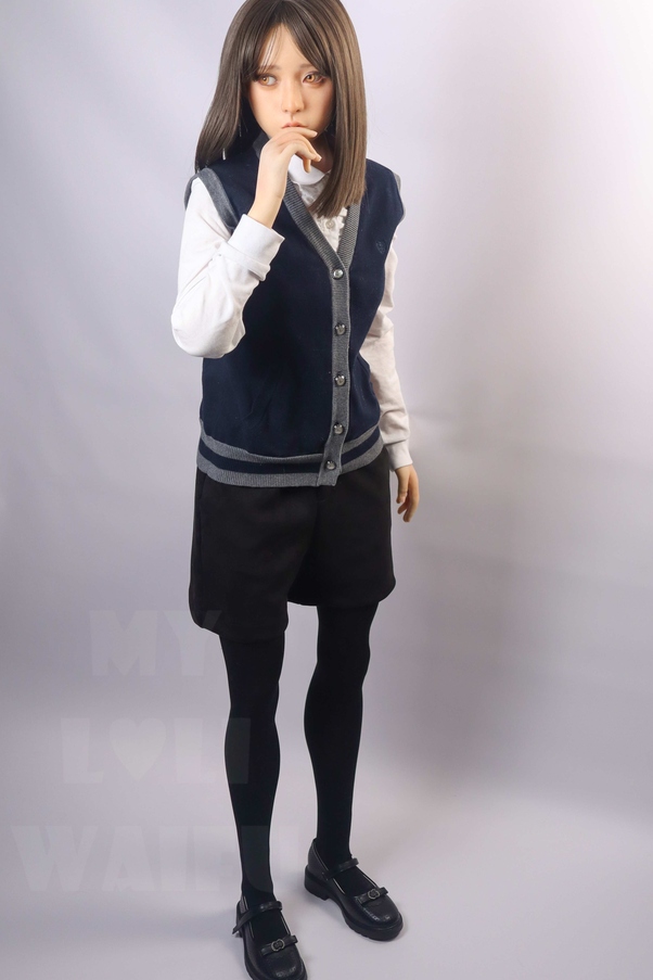 148cm B Cup Occhi Grigi Marrone Seno Piccolo Bambola del Sesso Realistica Vista Dettaglio 12