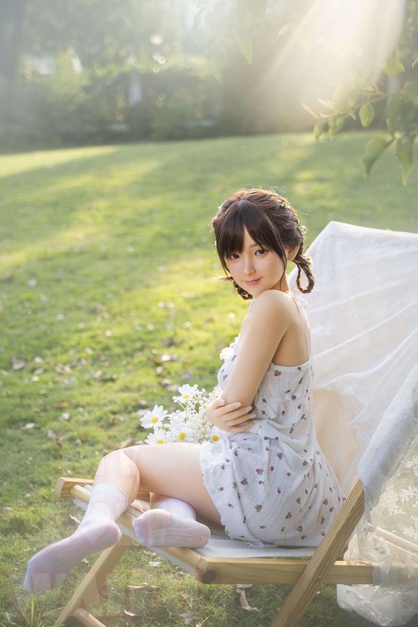 148cm E Cup Occhi Ambra Petite Mora Bambola del Sesso Realistica Vista Dettaglio 2