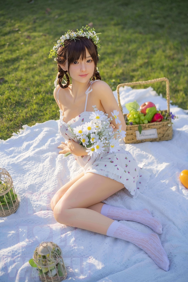 148cm E Cup Occhi Ambra Mora Seno Piccolo Bambola del Sesso Realistica Vista Dettaglio 6