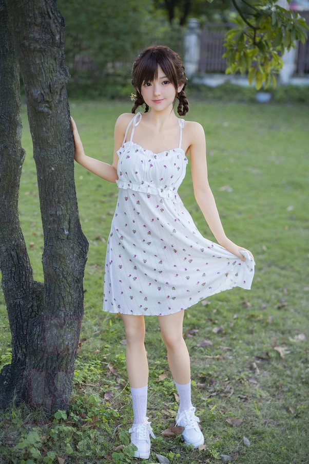 148cm E Cup Natural Lips Occhi Ambra Mora Bambola del Sesso Realistica Vista Dettaglio 9