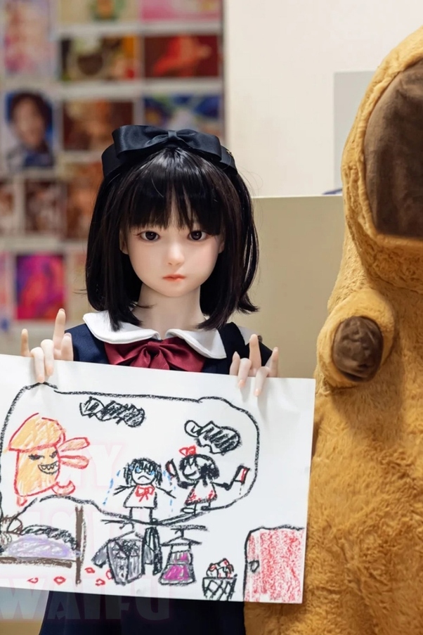 100cm A Cup Petite Seno Piccolo Nero Bambola del Sesso Giovane Galleria 6