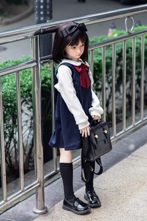 100cm A Cup Seno Piccolo Petite Nero Bambola del Sesso Giovane Vista Dettaglio 2