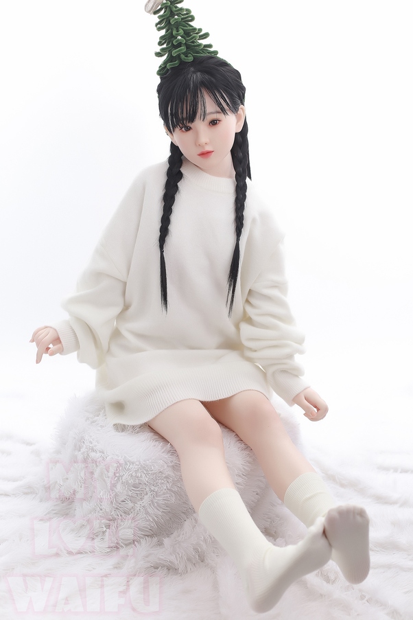 127cm A Cup Occhi Grigi Nero Thin Lips Bambola del Sesso Giovane Vista Dettaglio 8