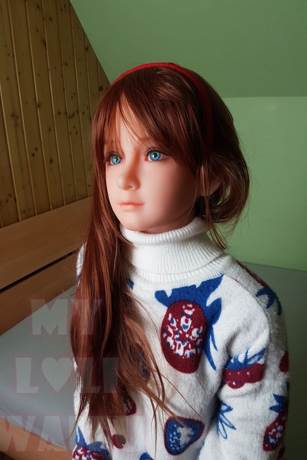 126cm A Cup Petite Occhi Azzurri Breasts Bambola del Sesso Europea Vista Dettaglio 1