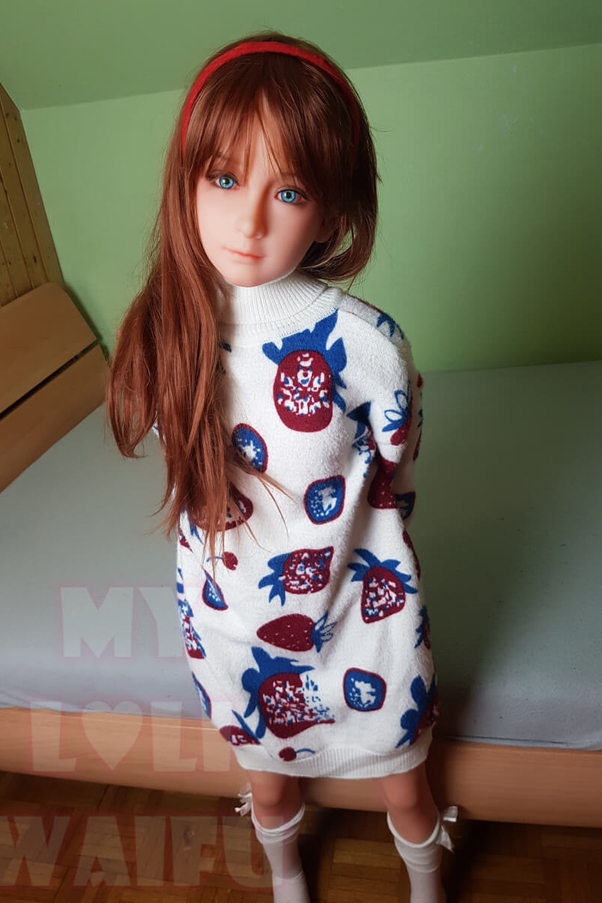 126cm A Cup Thin Lips Occhi Azzurri Petite Bambola del Sesso Europea Vista Dettaglio 3