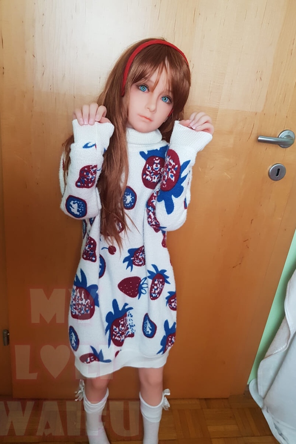 126cm A Cup Thin Lips Occhi Azzurri Petite Bambola del Sesso Europea Galleria 2