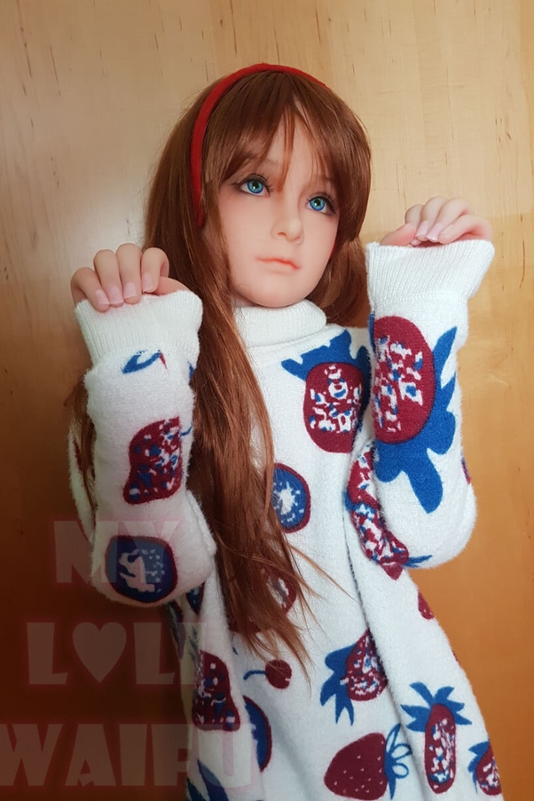 126cm A Cup Petite Breasts Occhi Azzurri Bambola del Sesso Europea Vista Dettaglio 9