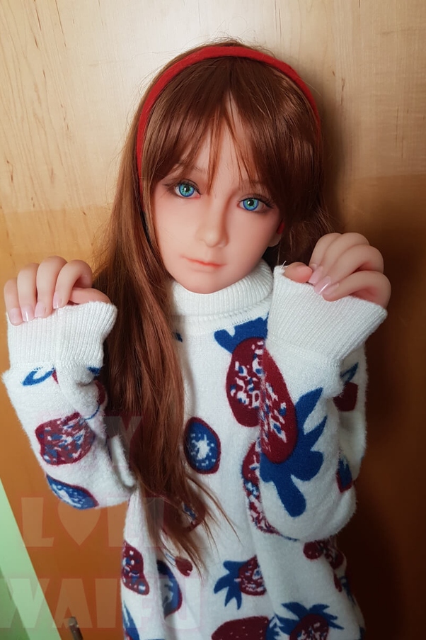 126cm A Cup Thin Lips Petite Occhi Azzurri Bambola del Sesso Europea Vista Dettaglio 10
