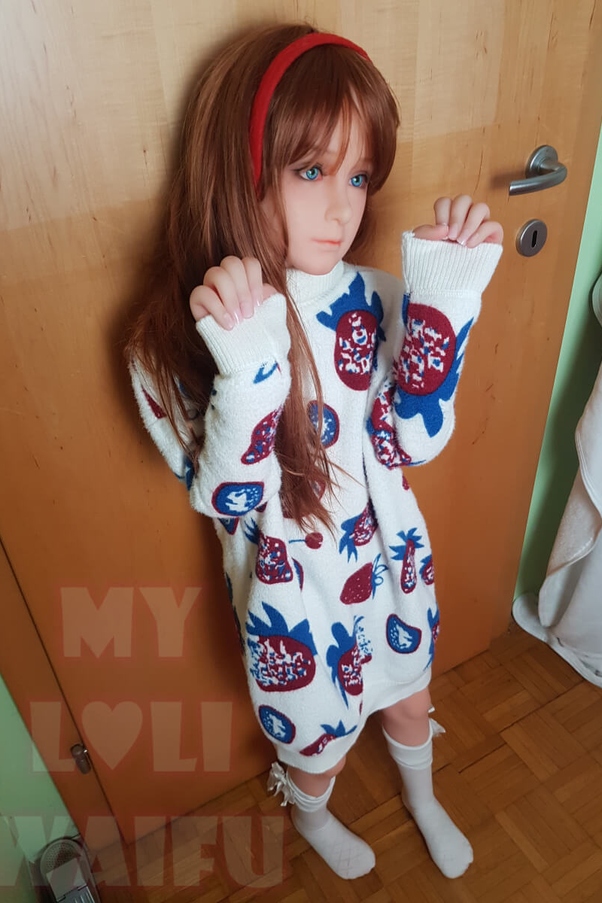 126cm A Cup Petite Breasts Occhi Azzurri Bambola del Sesso Europea Vista Dettaglio 11