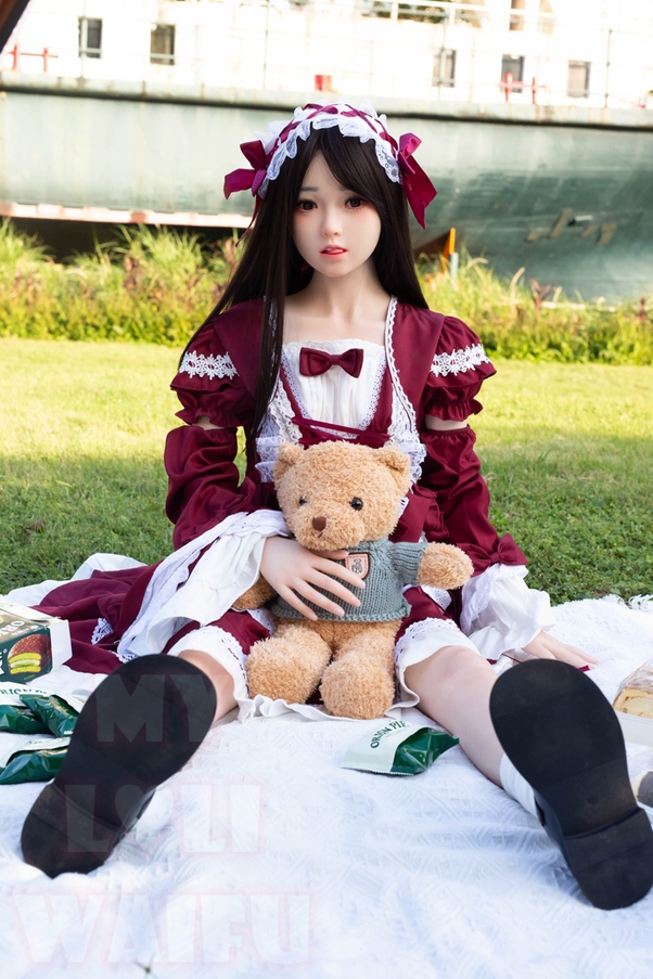 138cm A Cup Nero Seno Piccolo Occhi Grigi Bambola del Sesso Giovane Galleria 4