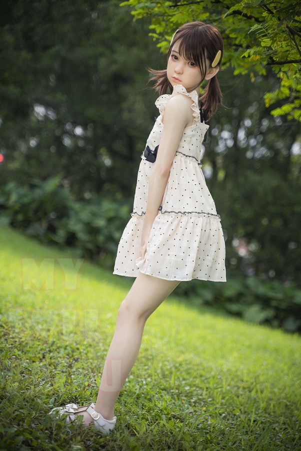 138cm A Cup Seno Piccolo Occhi Verdi Gray Bambola del Sesso Giovane Vista Dettaglio 1