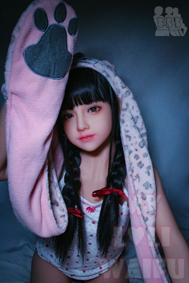 145cm A Cup Labbra Carnose Occhi Grigi Petite Bambola del Sesso Giovane Prodotto