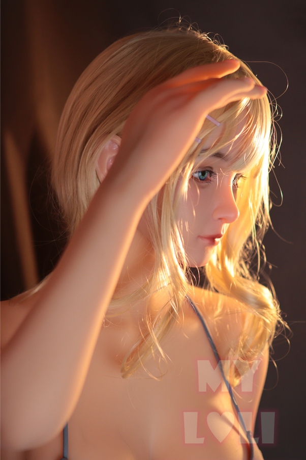 150cm D Cup Bionda Petite Breasts Bambola del Sesso Giovane Vista Dettaglio 3