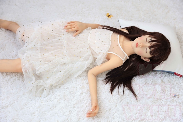 126cm A Cup Seno Piccolo Petite Occhi Grigi Bambola del Sesso Giovane Vista Dettaglio 4