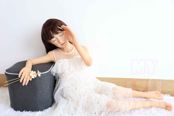 126cm A Cup Seno Piccolo Petite Occhi Grigi Bambola del Sesso Giovane Vista Dettaglio 11