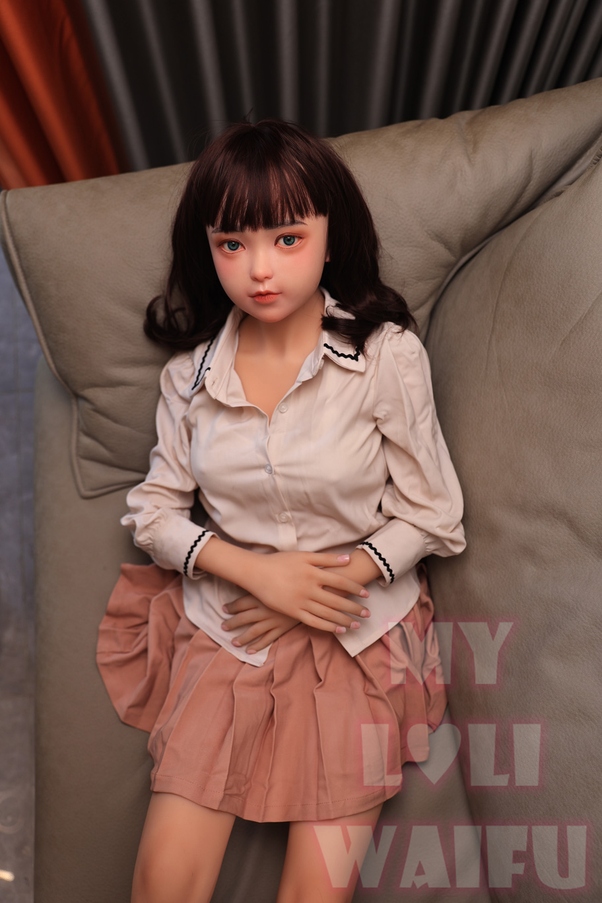 138cm B Cup Seno Piccolo Petite Occhi Grigi Bambola del Sesso Giovane Vista Dettaglio 9