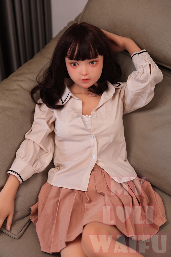 138cm B Cup Seno Piccolo Petite Occhi Grigi Bambola del Sesso Giovane Vista Dettaglio 8